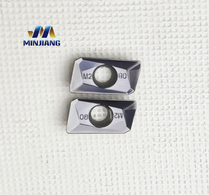 أدوات القطع باستخدام الحاسب الآلي من كربيد التنجستن APMT 1604 طلاء PVD / CVD